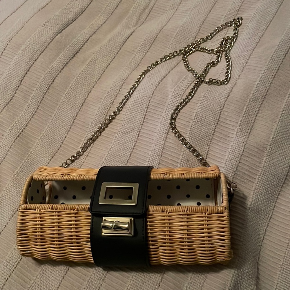Talbots Rattan Clutch